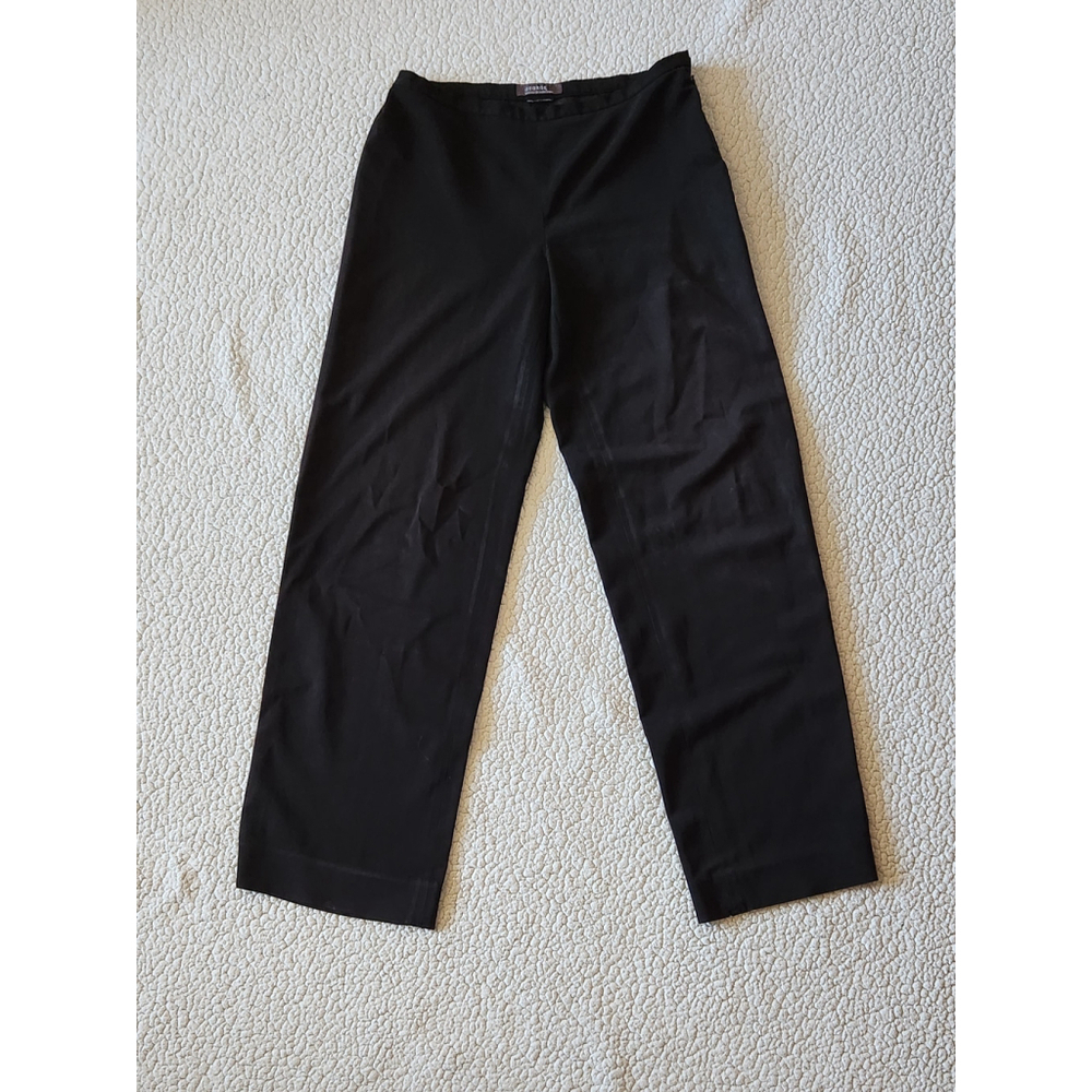 Mark Eisen George Me wide leg high-rise pull-on slacks